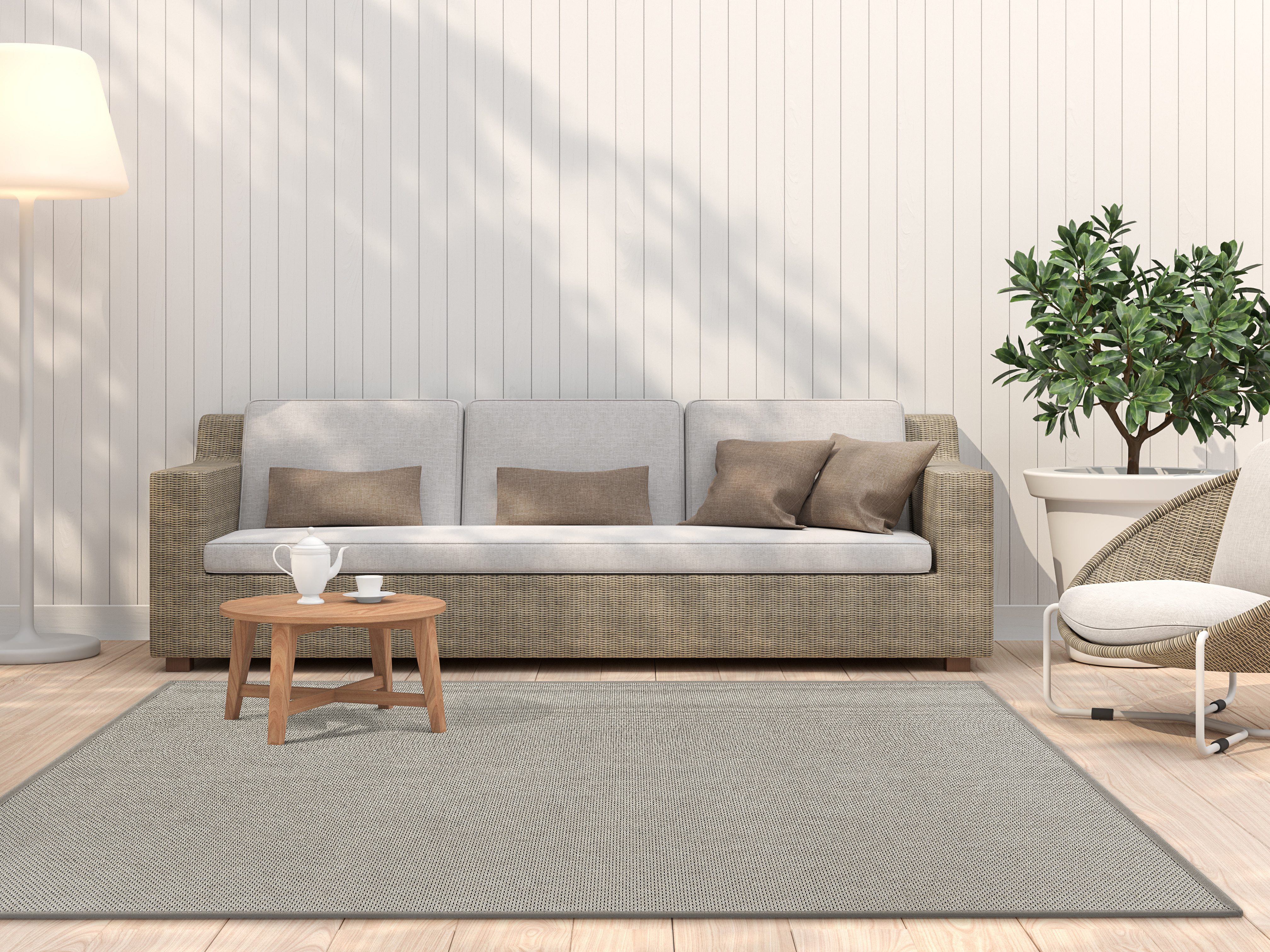 Dekowe Teppich Naturino Prestige, rechteckig, Höhe: 10 mm, Flachgewebe, meliert, Sisal Optik, In- und Outdoor geeignet