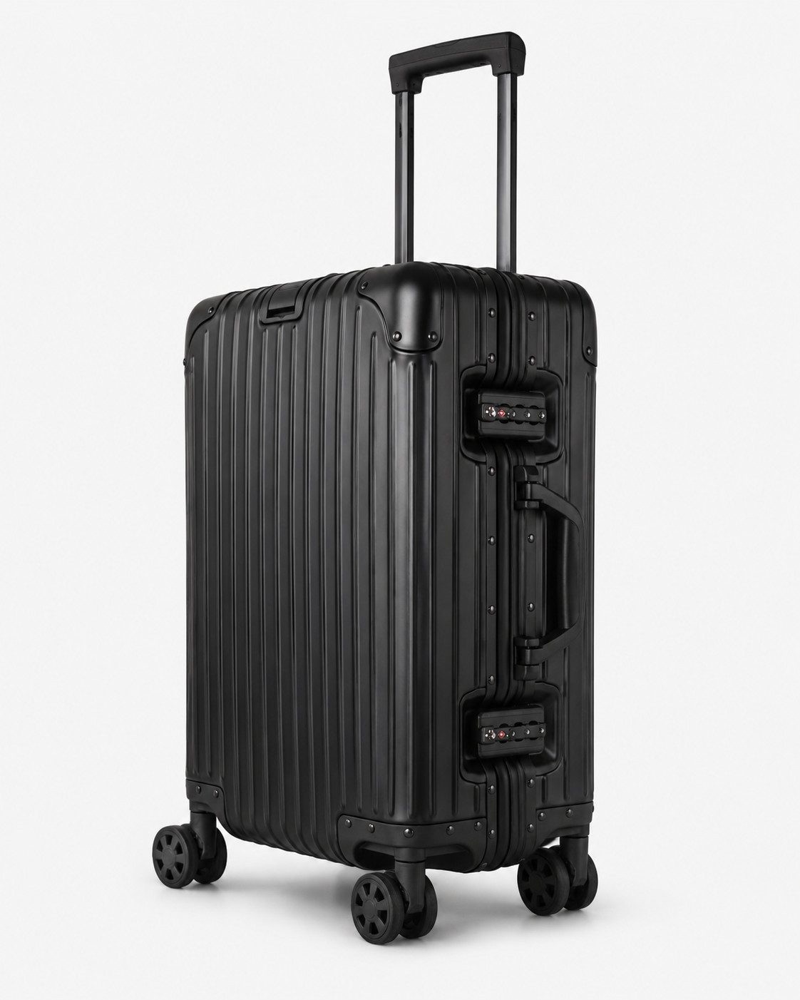 Passioni Handgepäckkoffer aus Aluminium, Kabinen Koffer Trolley