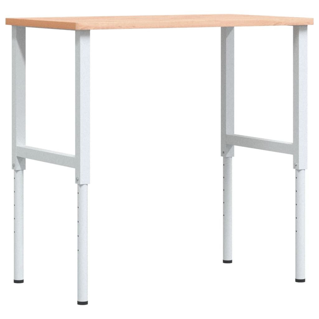 vidaXL Werkbank Werkbank 100x60x(71,5-98) cm Massivholz Buche Rechteckig, (1-tlg)