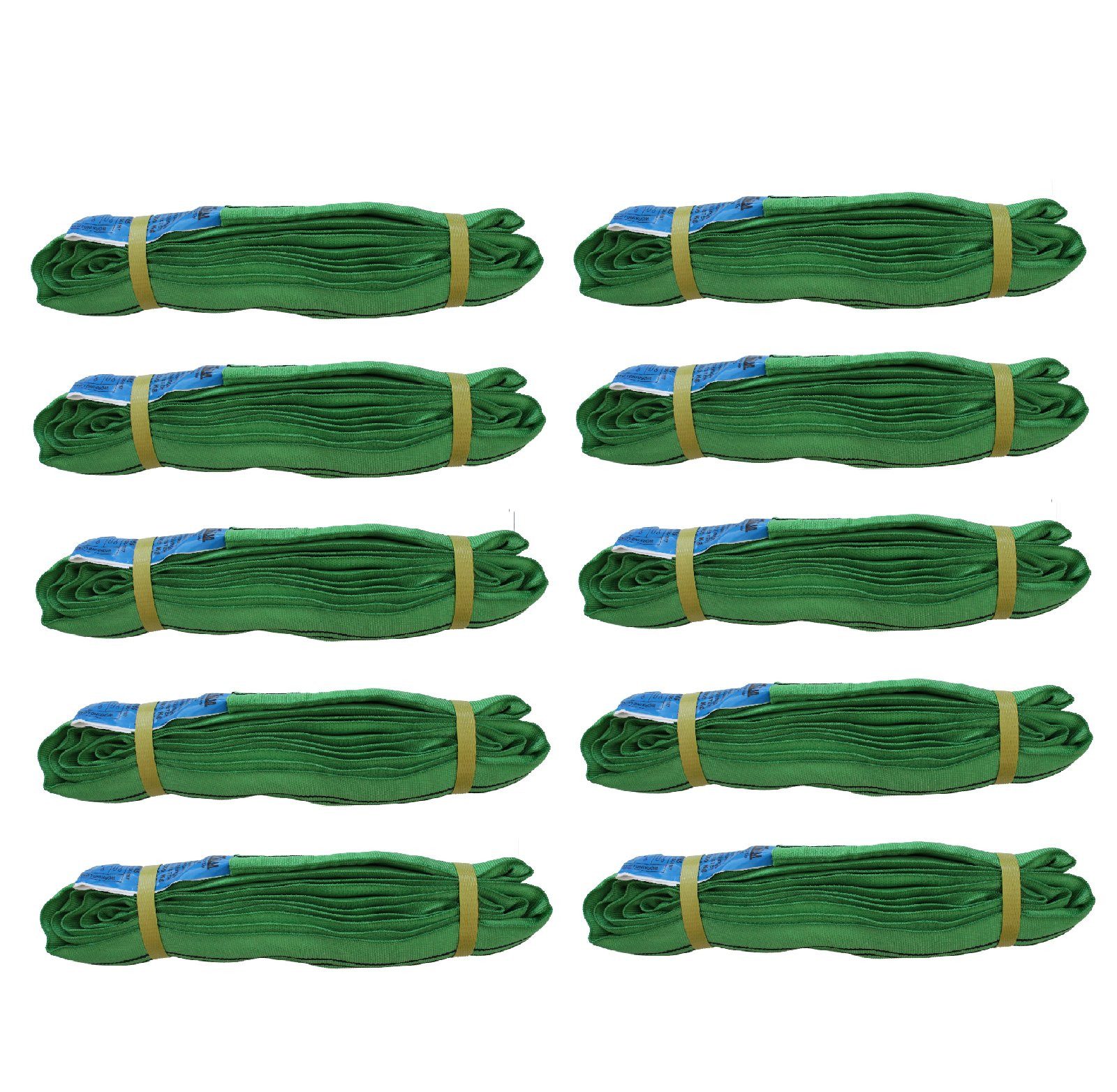 TRUTZHOLM 10x Rundschlinge 2000 kg 2 to 3 m Umfang Hebeband Hebeschlinge Hebeband (Set, 10-tlg), Oberflächenschonend