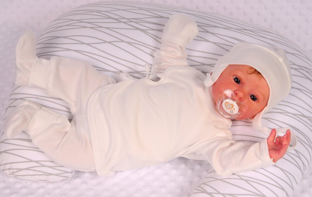 La Bortini Shirt & Hose Wickelhemdchen Hose und Mütze Baby Anzug für Neugeborene