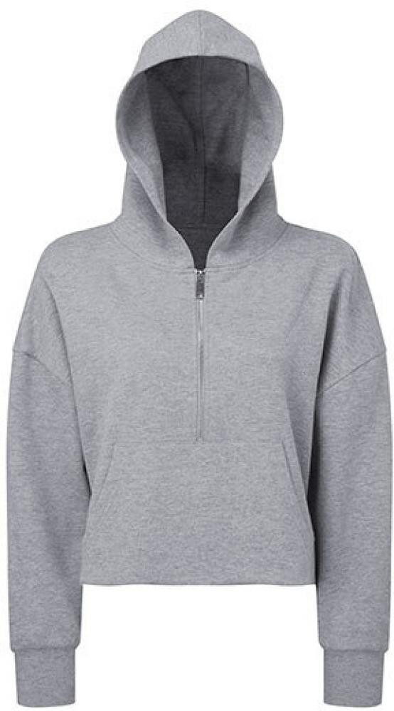 Kapuzensweatjacke Women´s Half Zip Hoodie Damen Kapuzenpullover