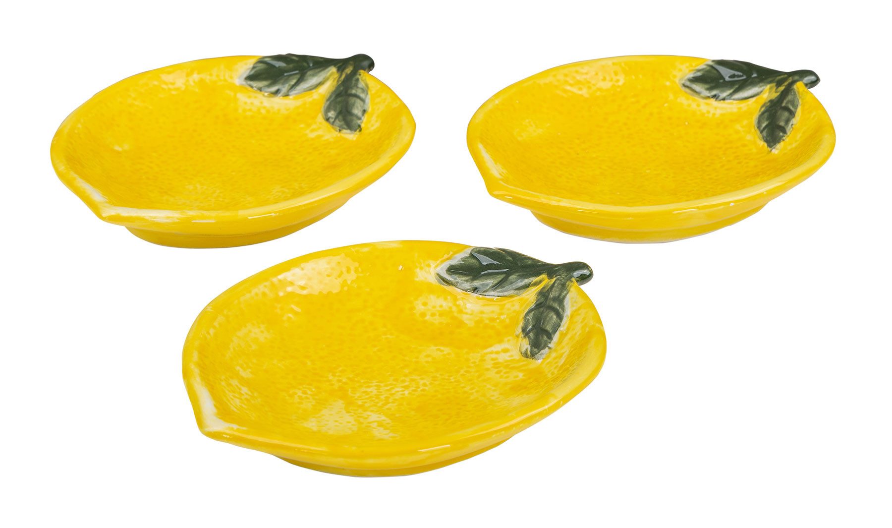 Levandeo® Dekoteller, 3er Set Teller Zitrone günstig online kaufen