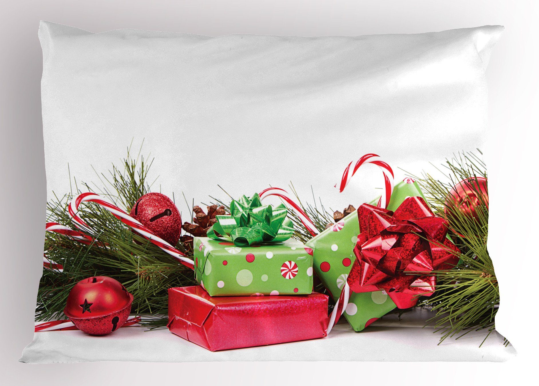 Kissenbezüge Dekorativer Standard King Size Gedruckter Kissenbezug, Abakuhaus (1 Stück), Weihnachten Aufwändige Überraschung Box