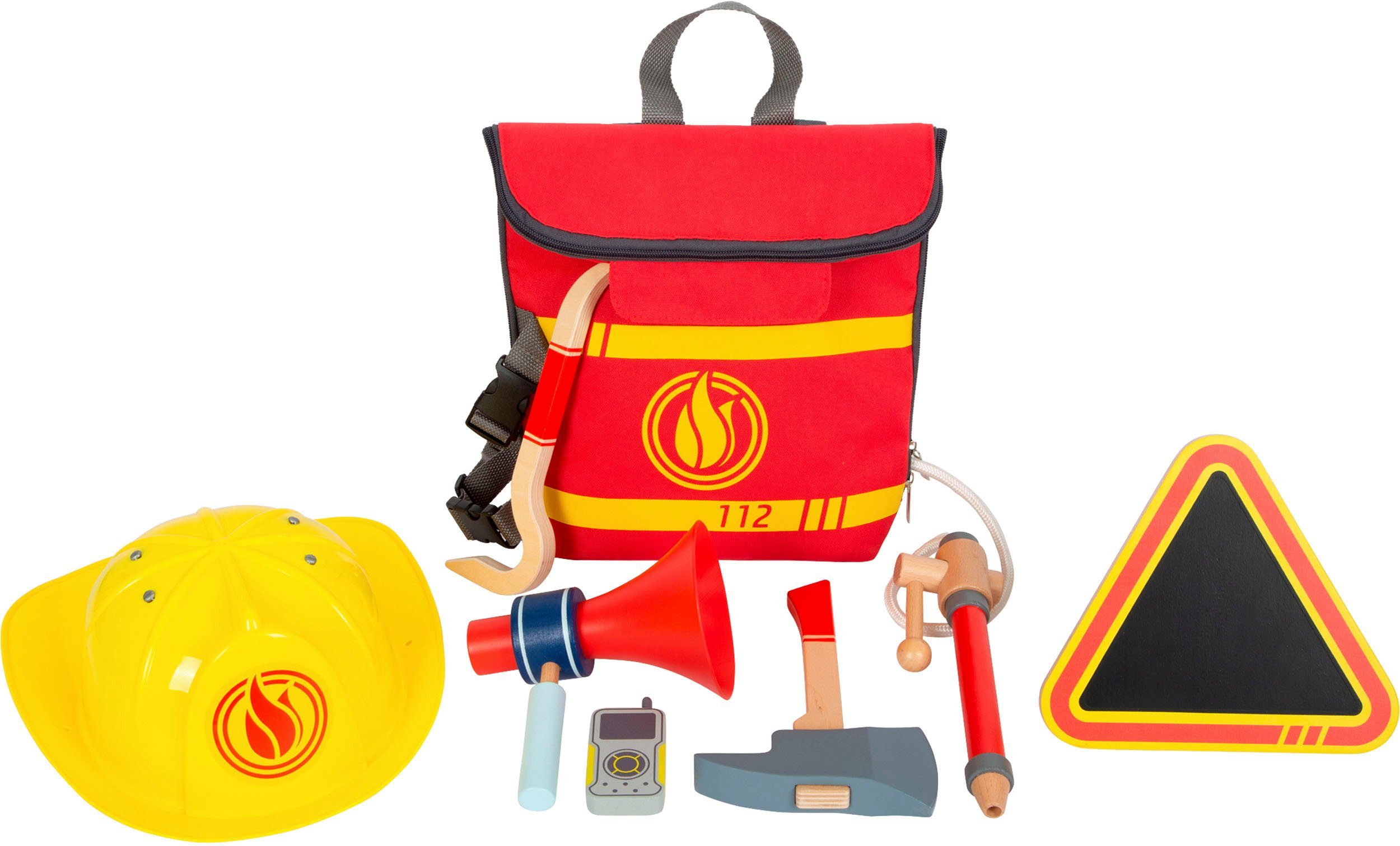 Small Foot Spielzeug-Helm Feuerwehrrucksack