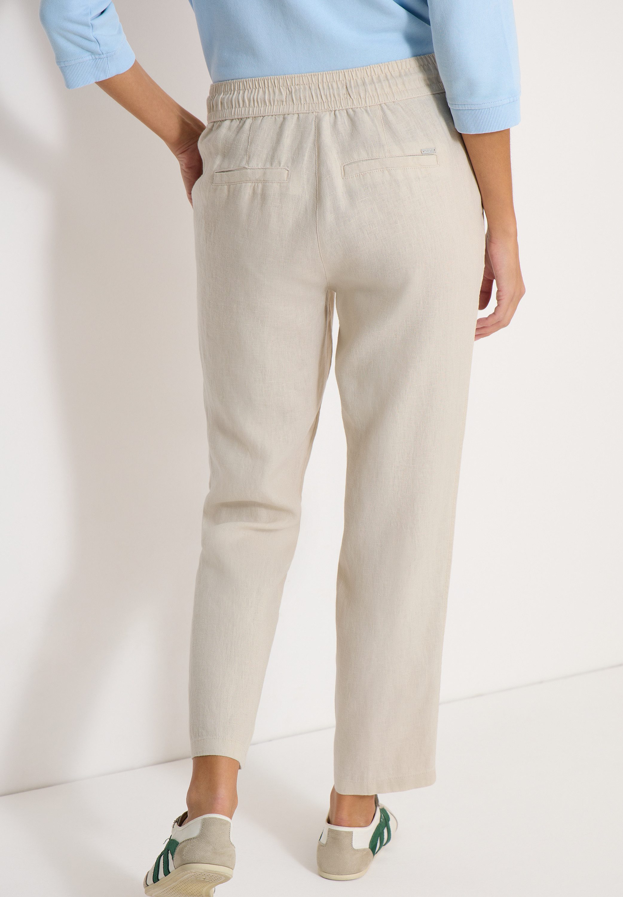 CECIL Stoffhose Style Tracey im Casual Fit und aus Leinen