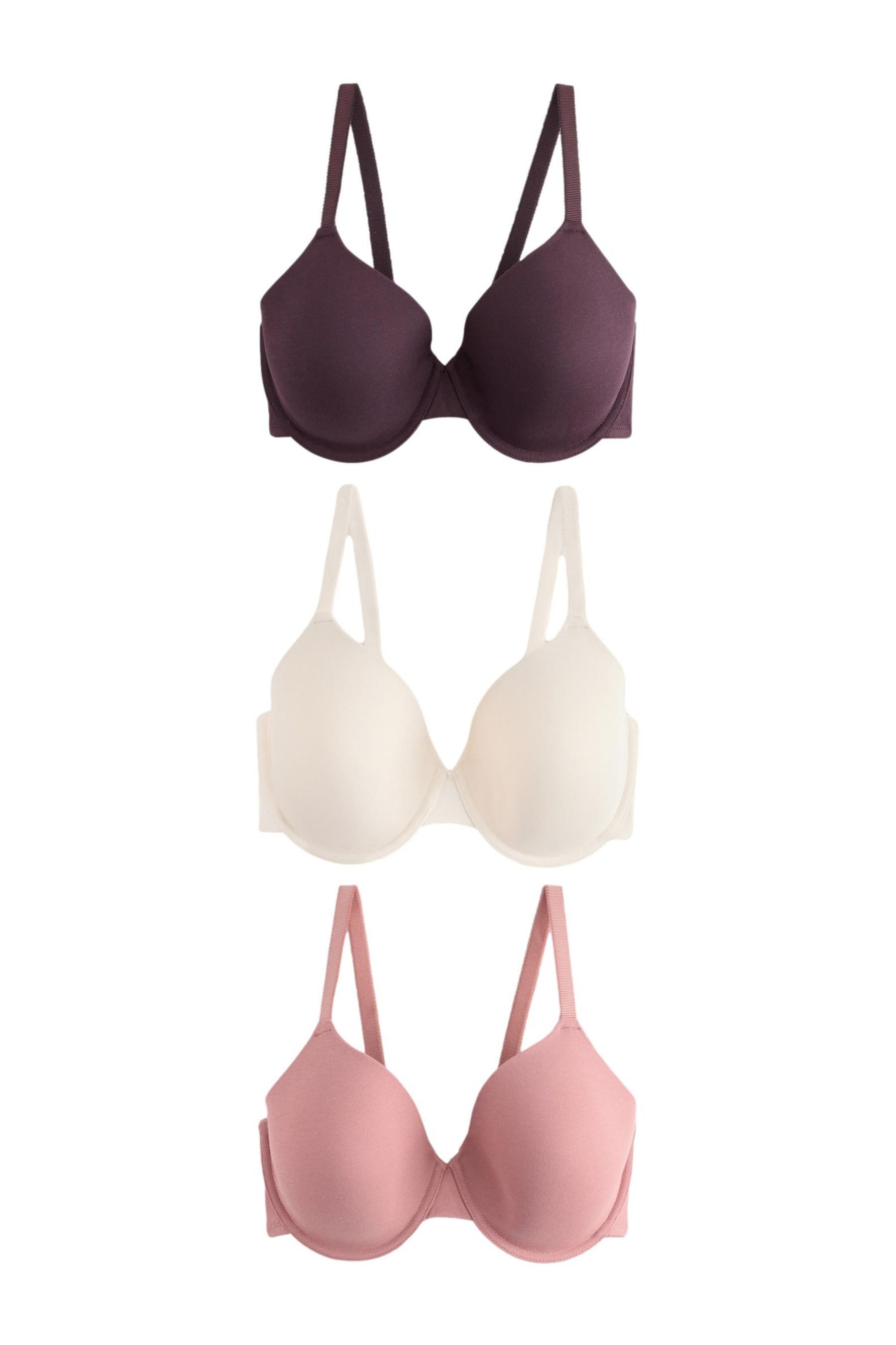 Set: Fullcup-BH 3 x wattierte Ultimate Comfort Vollschalen-BHs