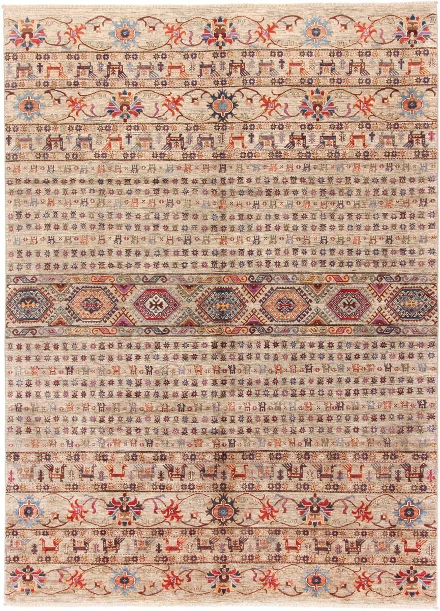 Orientteppich Arijana Shaal 210x289 Handgeknüpfter Orientteppich, Nain Trading, rechteckig, Höhe: 5 mm