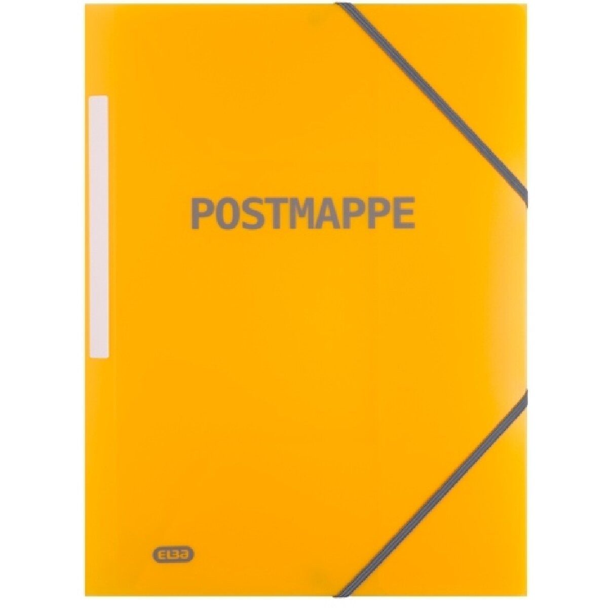 OXFORD Fächermappe Eckspannermappe 'Postmappe' A4+ PP transluzent gelb