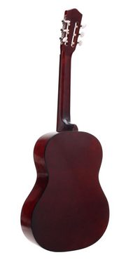 Classic Cantabile Konzertgitarre AS-851-L Klassikgitarre für Linkshänder, 7/8, Lefty Modell - Lindenholz Korpus