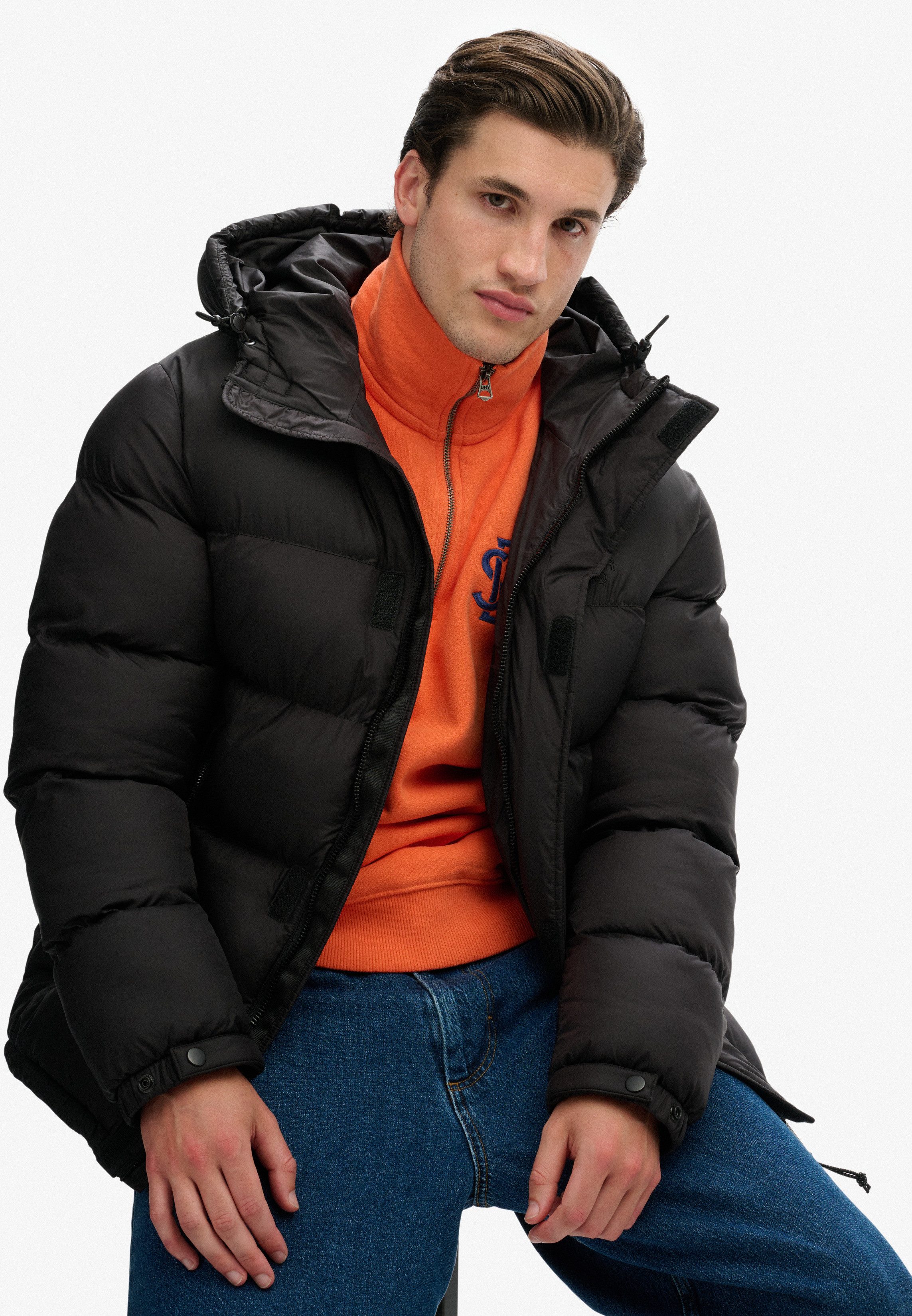 Superdry Steppjacke HOODED TECH PADDED JKT