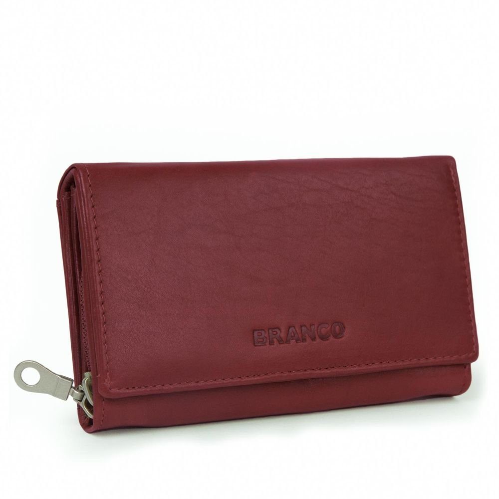 BRANCO Geldbörse Große Damen-Geldbörse / Portemonnaie, Leder Braun, Branco 265