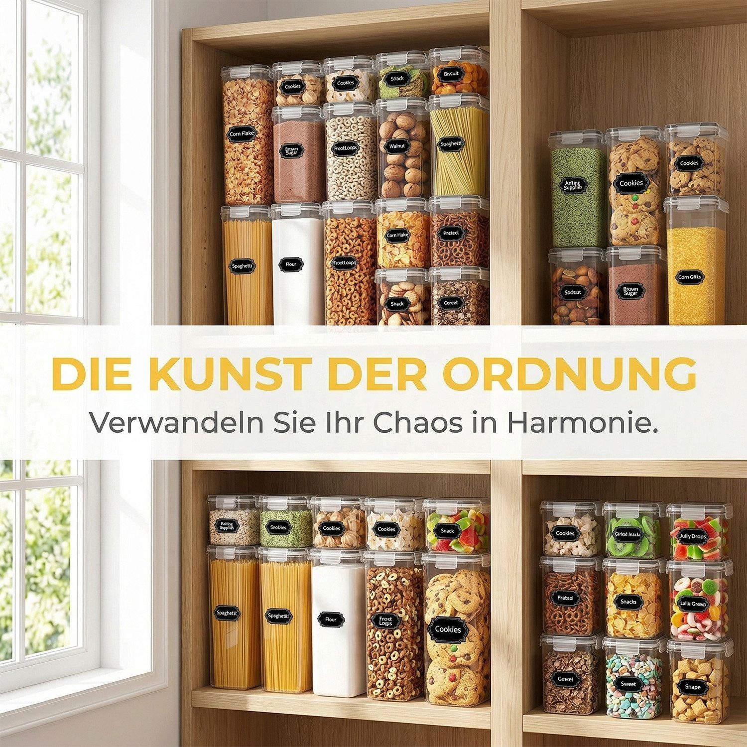 AKKEE Vorratsdose 24er Frischhaltedosen Set, Vorratsdosen mit Deckel Luftdicht Set, (24-tlg), BPA Frei – Bild 2 von 5