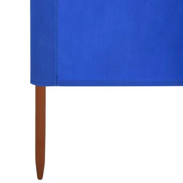 furnicato Sonnenschirm 3-teiliges Windschutzgewebe 400 x 80 cm Azurblau