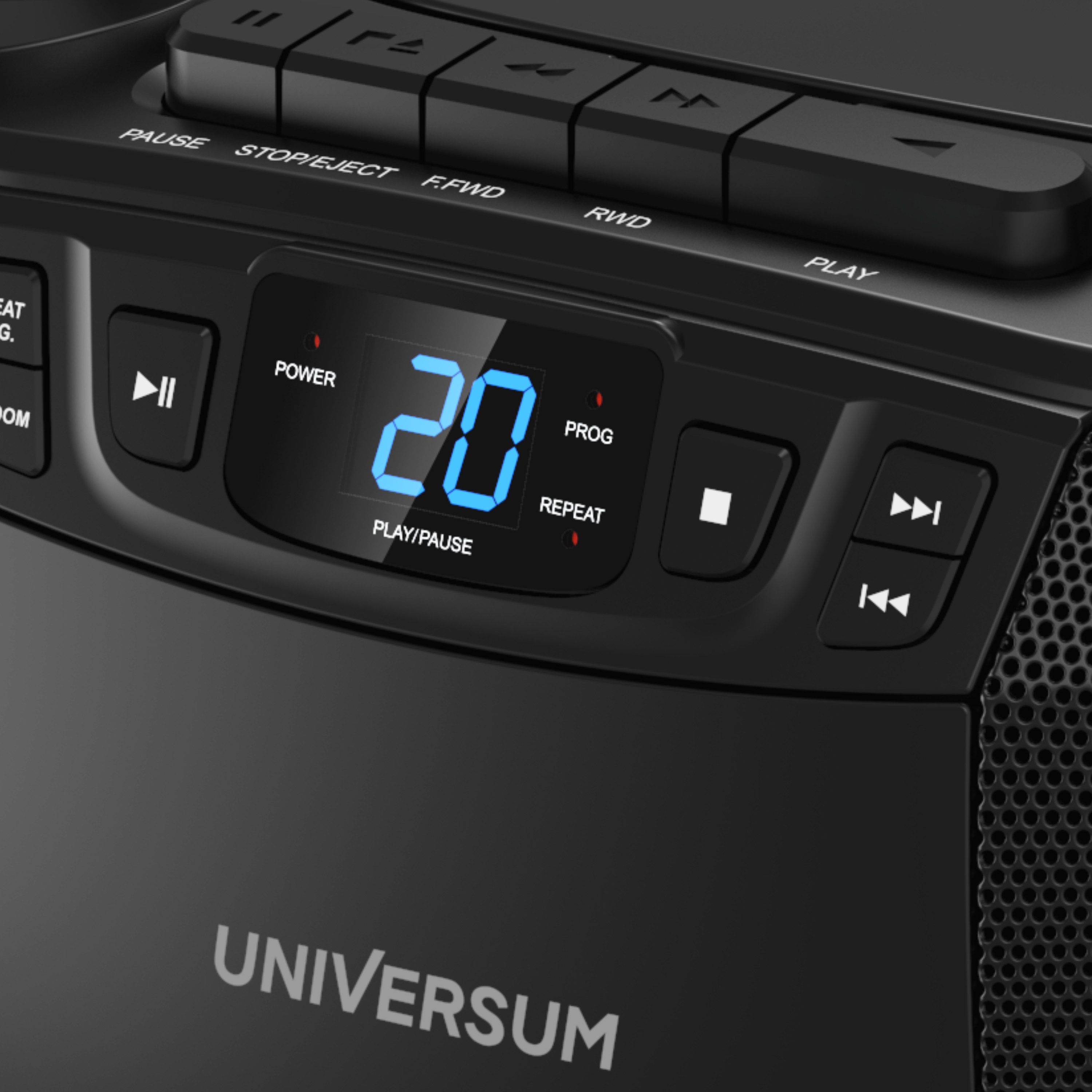 UNIVERSUM* BB 200 CD-Player (AM/FM Radio, Kassettenspieler, Kopfhöreranschluss, leicht zu bedienen) – Bild 3 von 5
