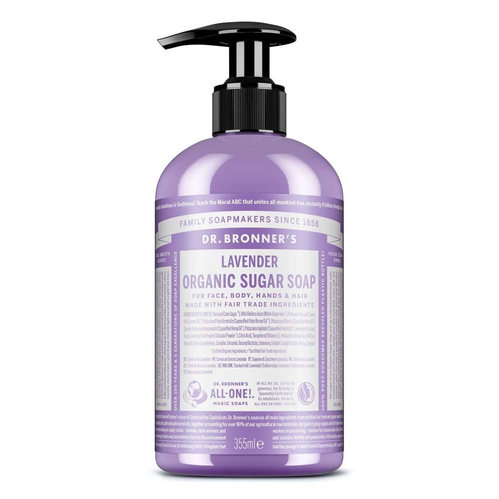 Dr. Bronners Flüssigseife Lavendel - Sugar Soap 355ml