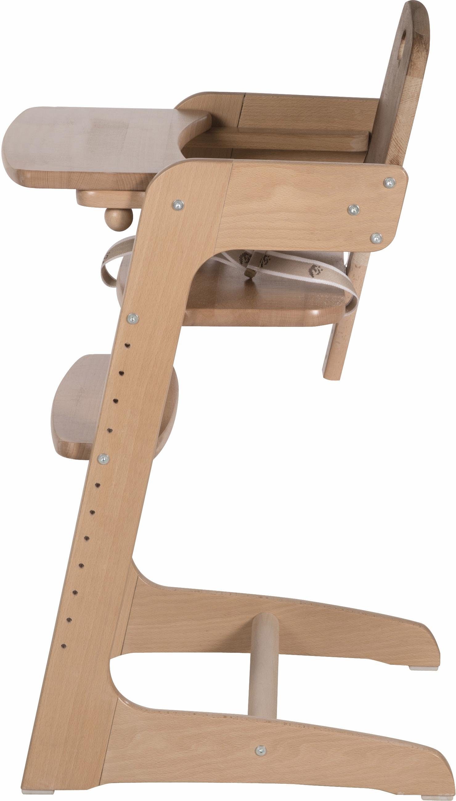 roba® Hochstuhl Treppenhochstuhl, Kid Up, natur, aus Holz