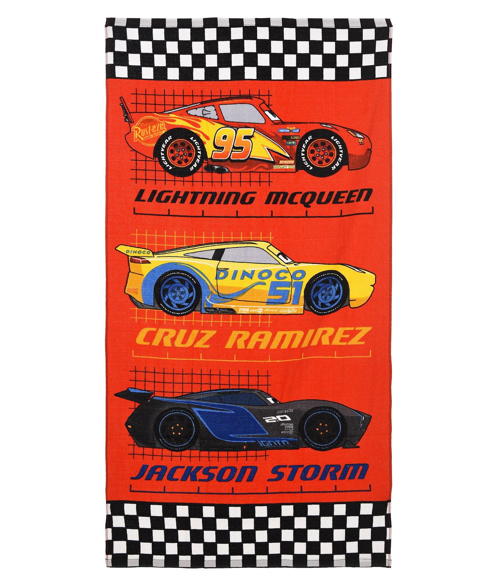 Disney Cars Duschtuch »Kinder Badetuch "Cars 3", 70 x 140 cm, rot«