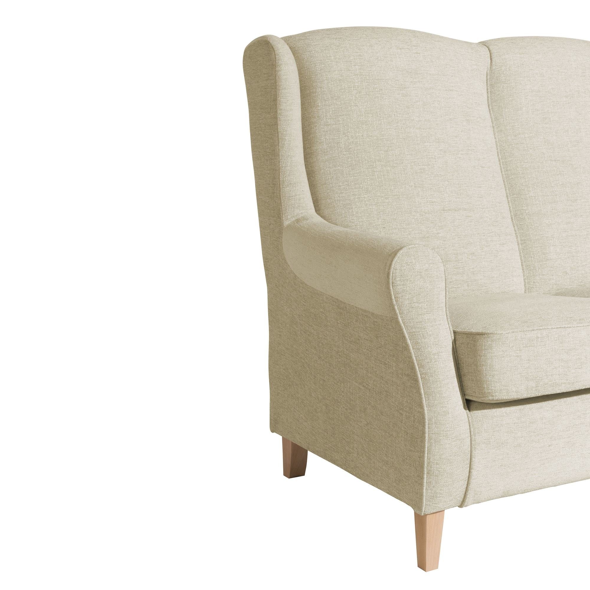 2-Sitzer verarbeitet,bequemer Kostenlosem Sofa Sitz Chenille Karlen aufm natur, hochwertig Sparpreis Sofa Bezug Teile, 1 58 Kessel Versand inkl. Buche