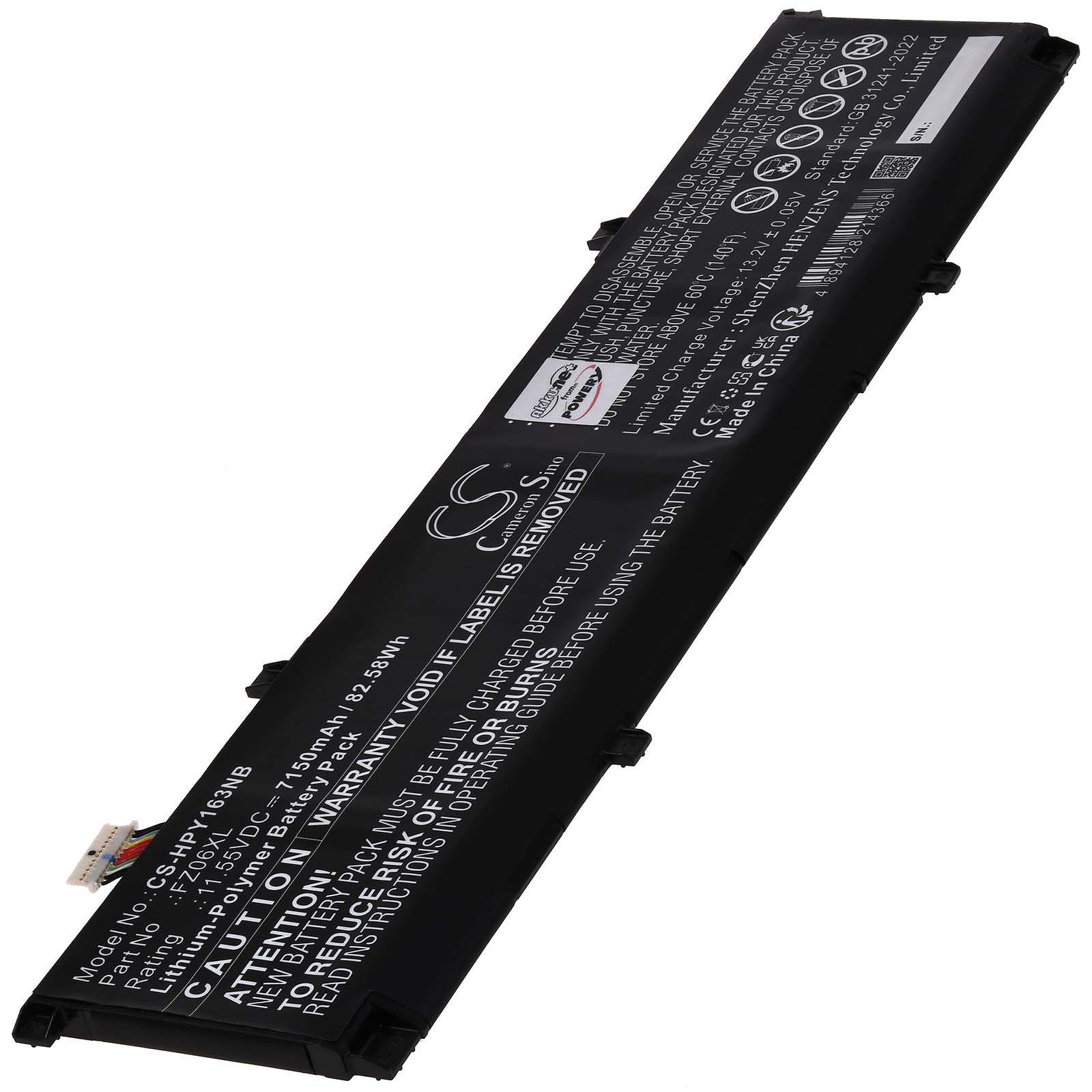 Powery Akku für HP Typ M48025-005 Laptop-Akku 7150 mAh (11.55 V)