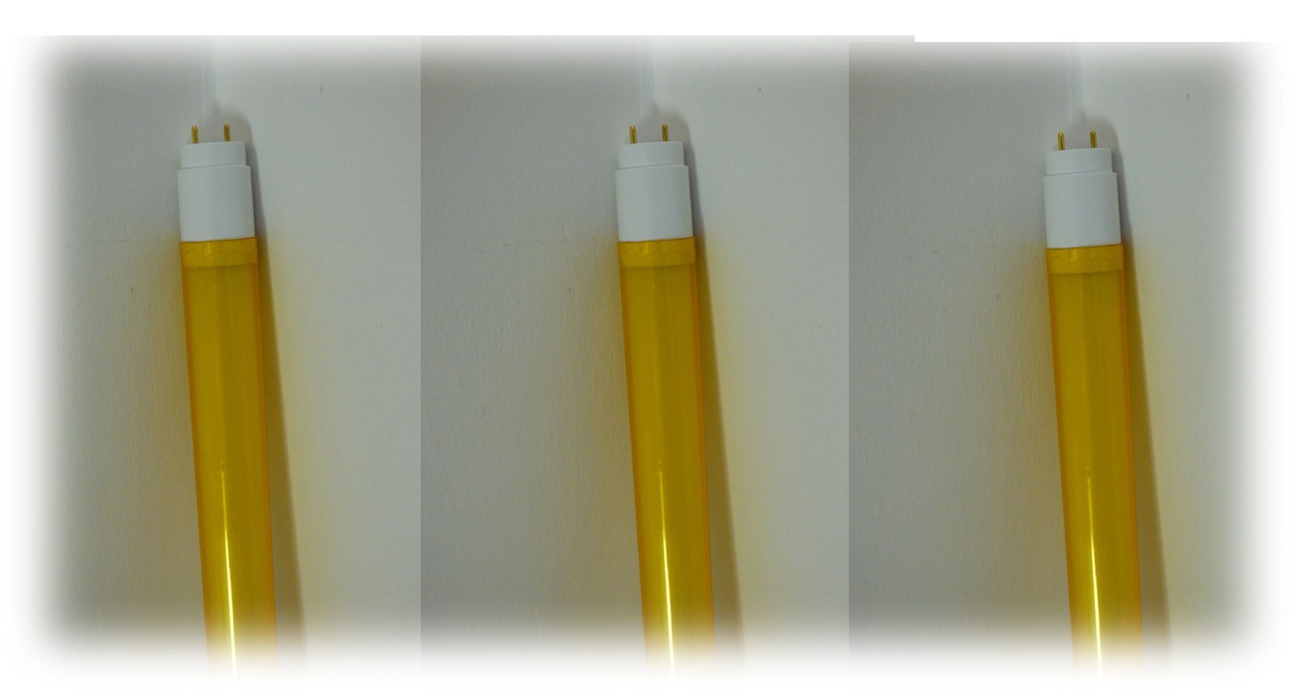 G13, Lumen Röhre Xenon LED 3er Gelb, T8 2500 XENON Satz 150 8888 24 cm Watt Kunststoff LED-Leuchtmittel