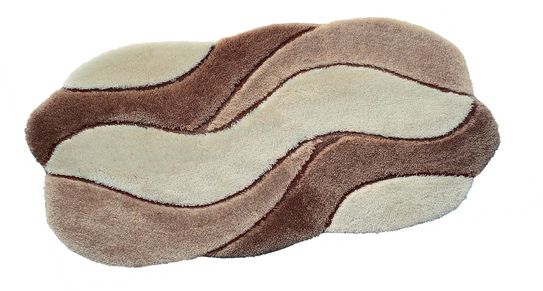 Grund Badematte Carmen, Höhe 24 mm, fußbodenheizungsgeeignet, schnell trocknend, strapazierfähig, Polyacryl, Badematte mit rutschhemmenden Rücken