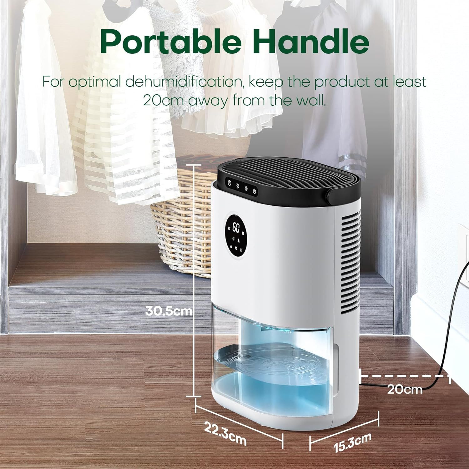 CONOPU Luftbefeuchter CONOPU Luftentfeuchter DH‑CS02 2300ml leise 3 Modi Au günstig online kaufen