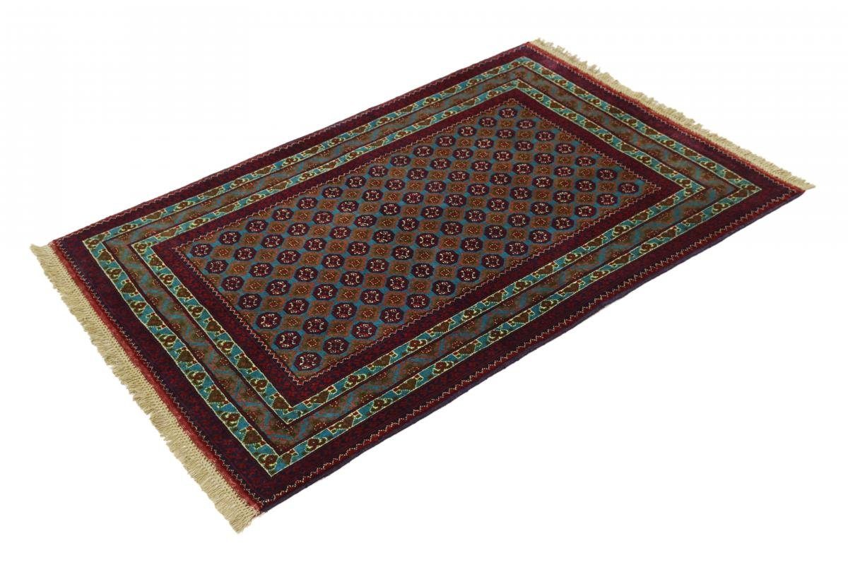 99x151 Orientteppich, Handgeknüpfter Orientteppich Mauri Afghan rechteckig, 6 mm Trading, Höhe: Nain