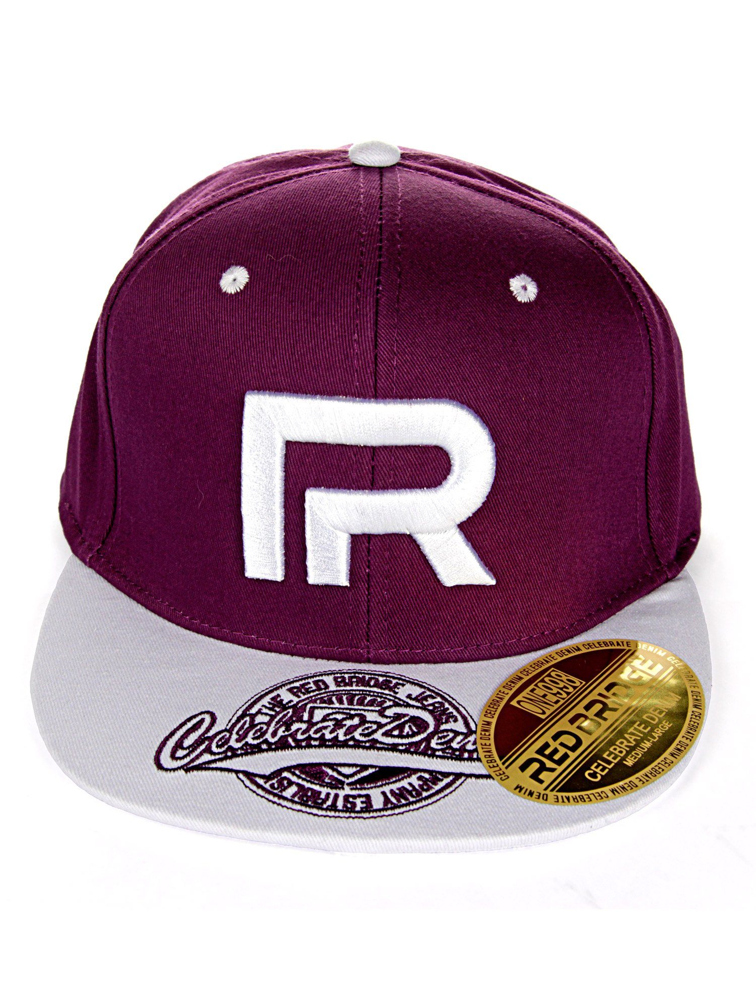 RedBridge Baseball Cap Wellingborough mit violett-weiß Druckverschluss