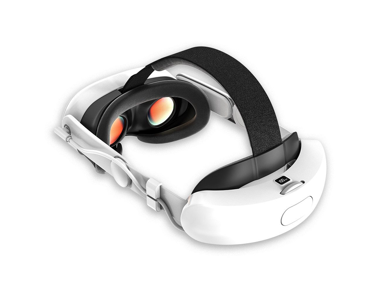 Tekoo VR Brillen-Halterung VR Headset Kopfband mit Akku 8000 mAh für Quest 3/3S, (Packung, 3-teiliges Set mit Kopfband, USB-C-Ladekabel und Anleitung, 8000 mAh Akku, 18W, USB-C, LED-Anzeige, verstellbar)
