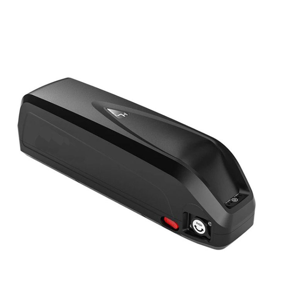 PowerSmart LEB36PS77B.906 E-Bike Akku 17,5Ah Hailong I mit  3-Kerben-Version, 4-Pin-Entladeanschluss Elektrofahrradbatterie mit  Batteriehalterung Li-ion 17500 mAh (36 V)