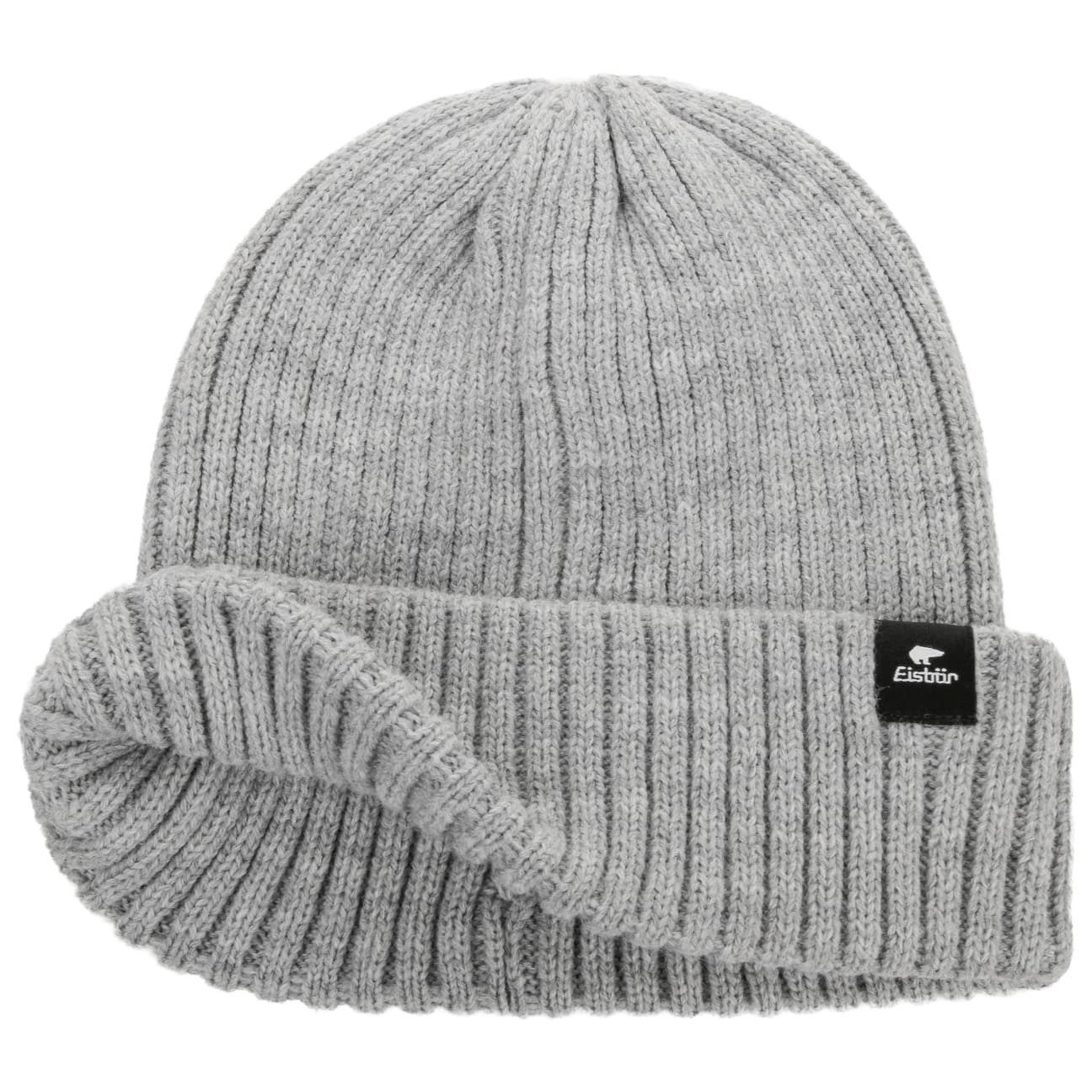 Eisbär Strickmütze (1-St) Wintermütze mit Umschlag