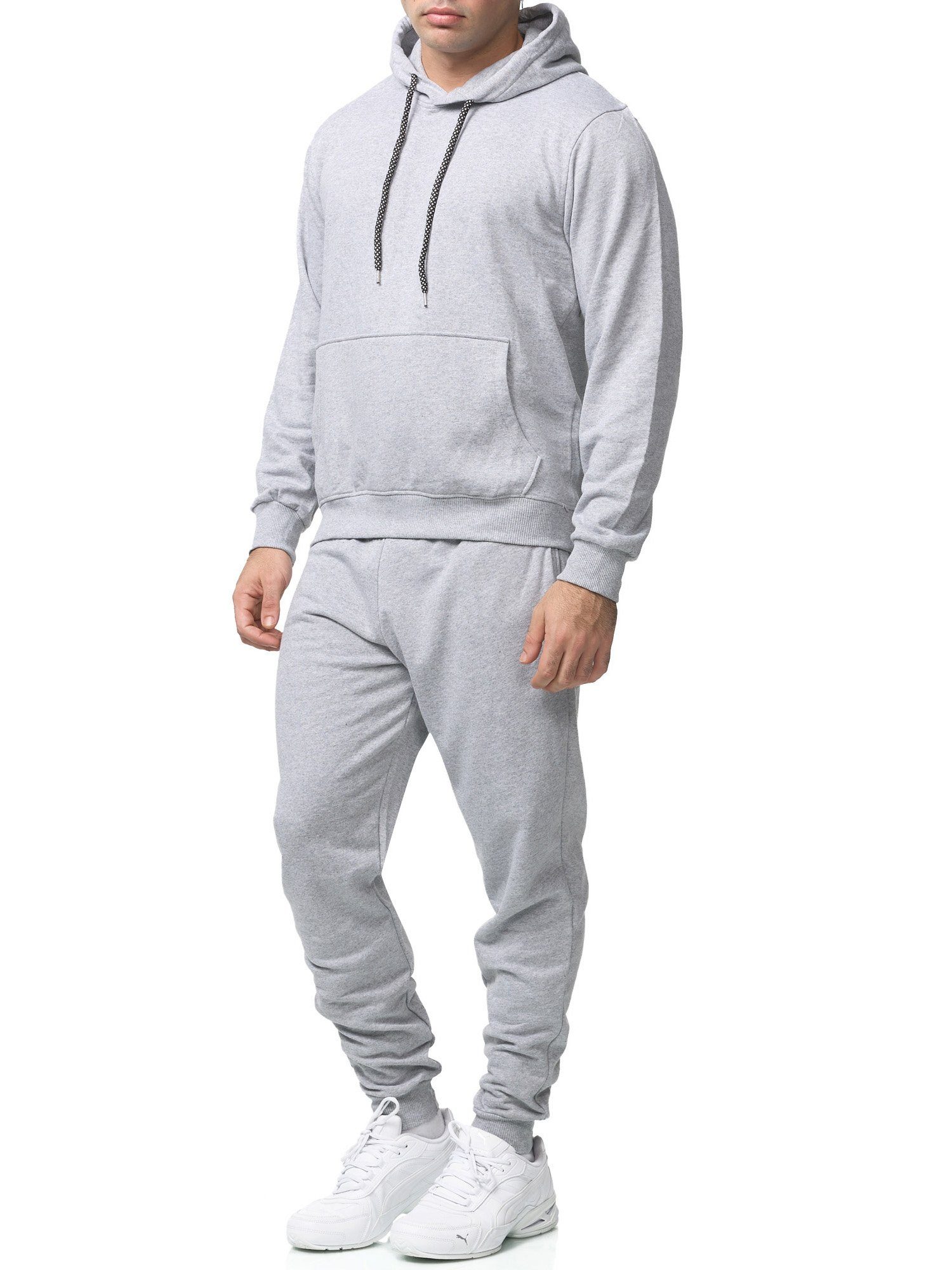 L.gonline Pantalon De Jogging Long Pour Homme - 100 % Coton - Pantalon De Sport Confortable - Poignets En Maille Côtelée - Fitness - Cordon De Serrage - Bas De Jambe étroits - Monte Carlo 592