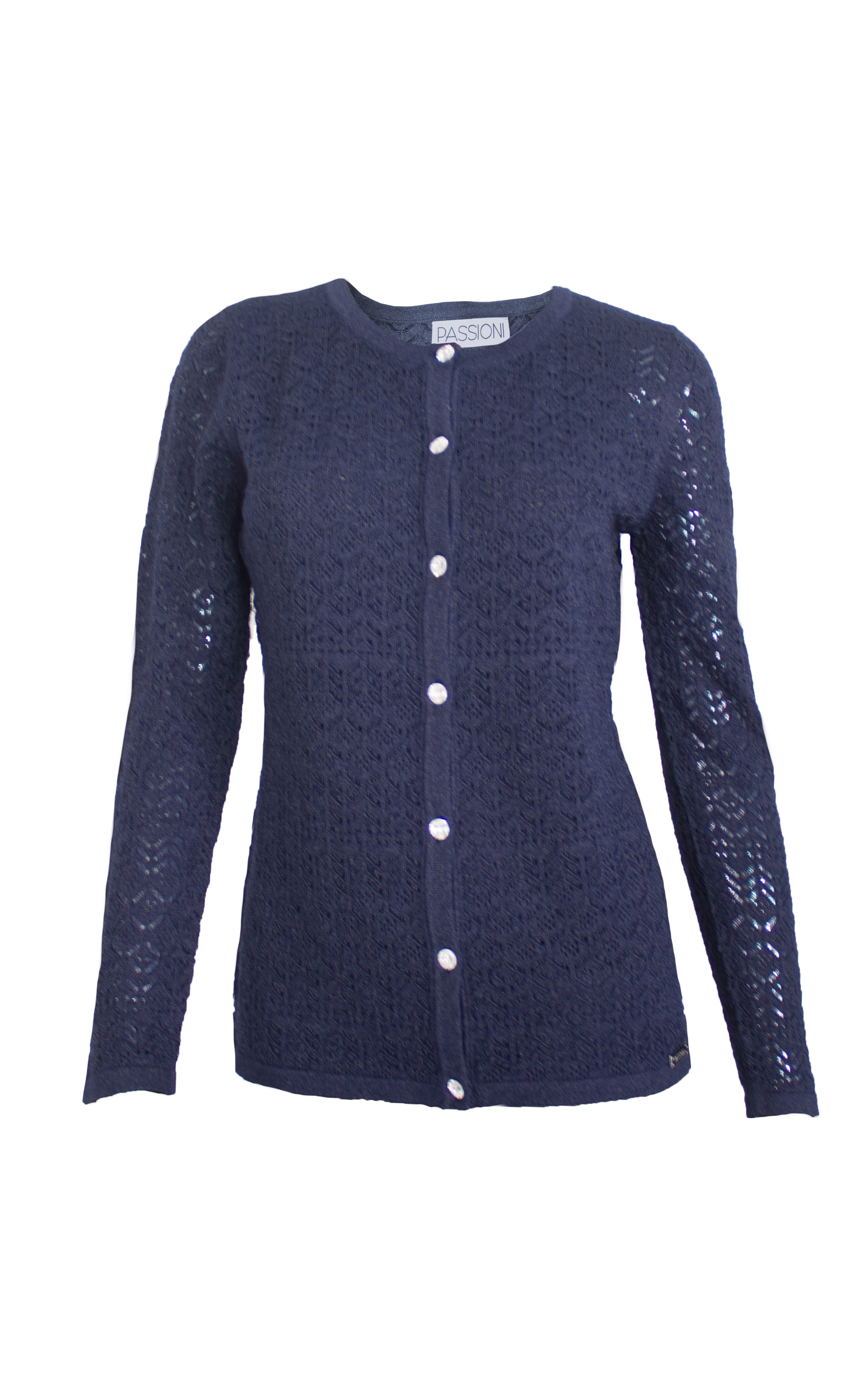 Passioni Cardigan Twinset in Marineblau im günstig online kaufen