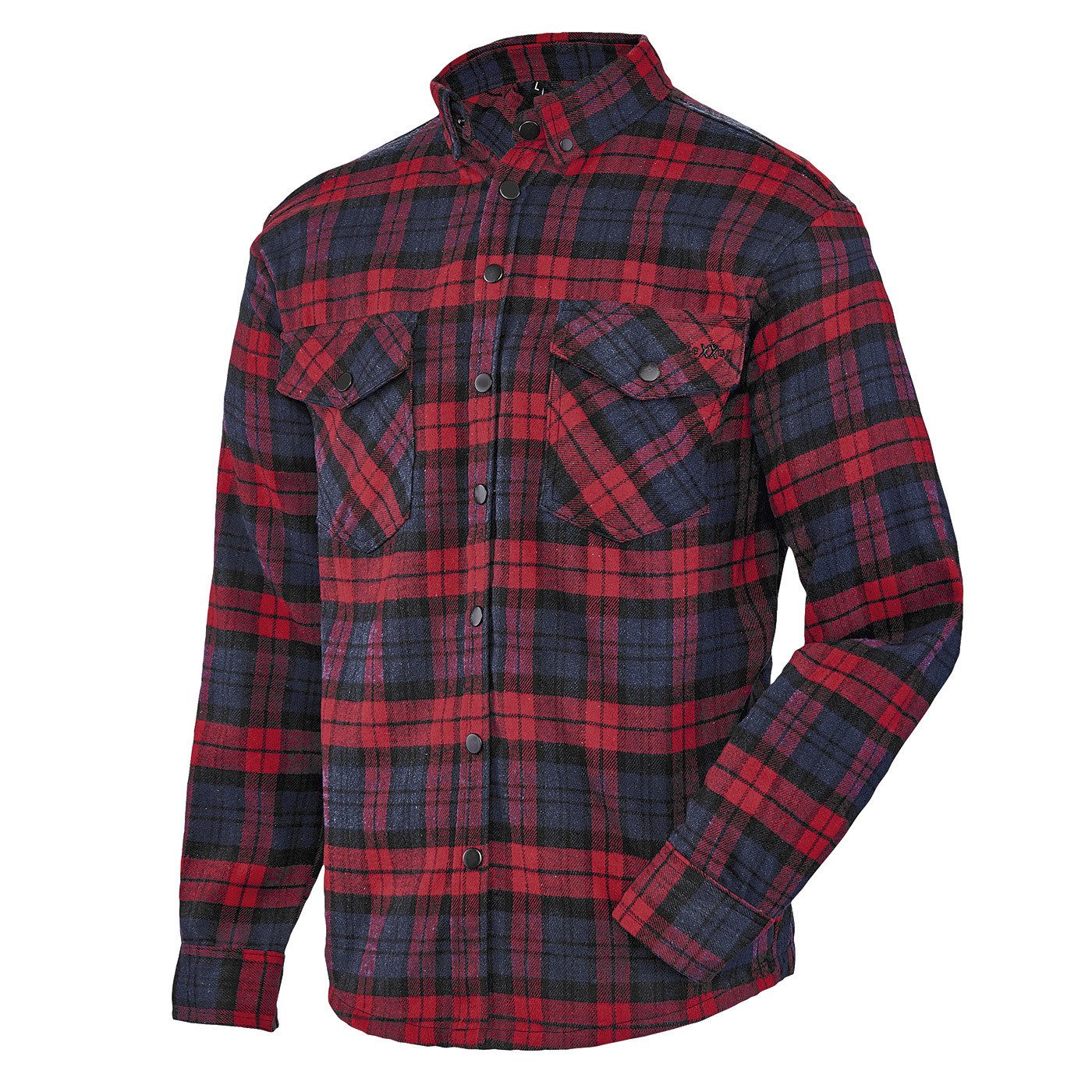 teXXor Langarmhemd teXXor® Arbeitshemd Seaton Farbe: rot/blau Seaton günstig online kaufen