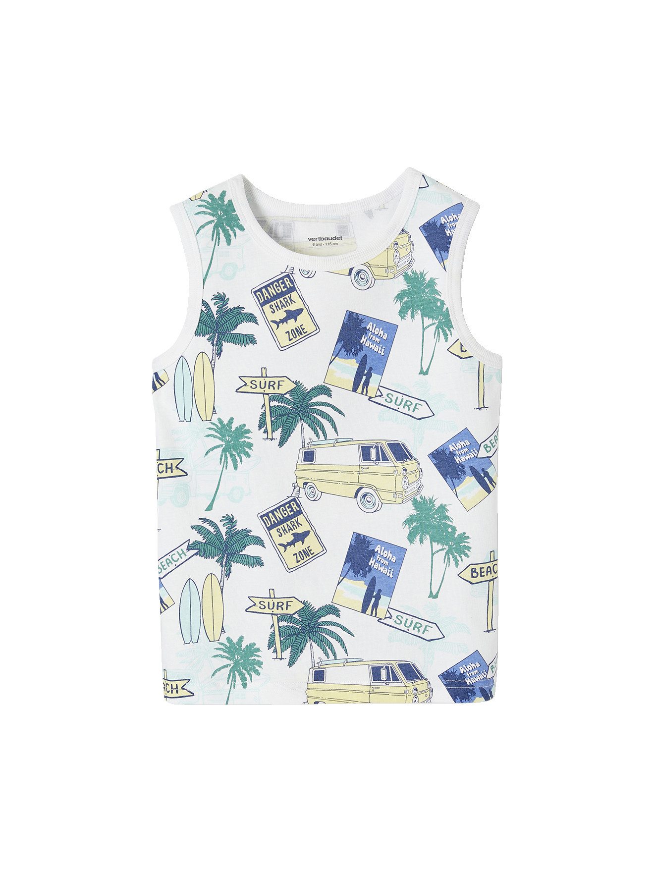 vertbaudet Trägertop Jungen Trägershirt mit Recycling-Baumwolle