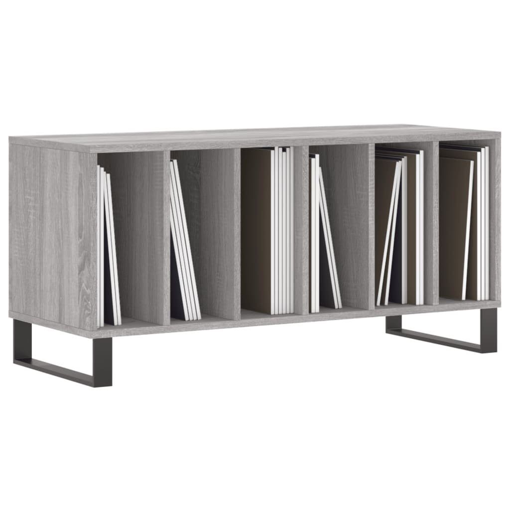 1-tlg. vidaXL cm Sonoma Grau Media-Regal Plattenschrank Holzwerkstoff, 100x38x48