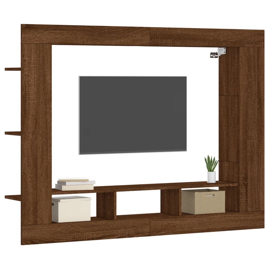 vidaXL TV-Schrank TV-Schrank Braun Eichen-Optik 152x22x113 günstig online kaufen