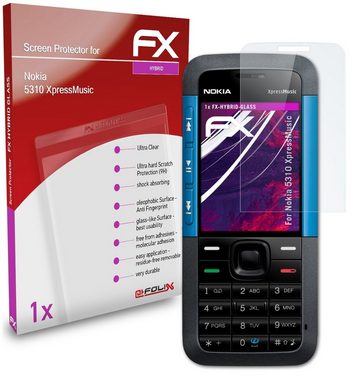 atFoliX Schutzfolie Panzerglasfolie für Nokia 5310 XpressMusic, Ultradünn und superhart