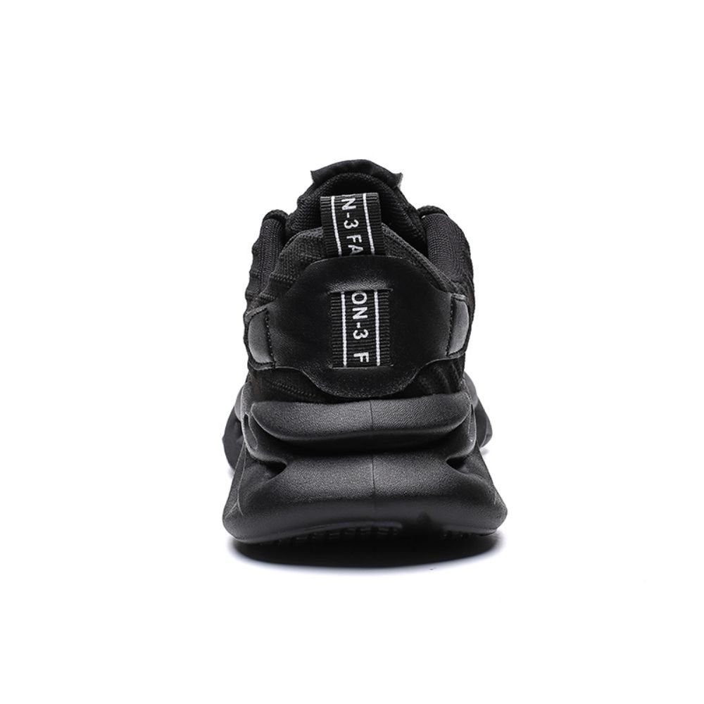 Sneaker (slip-on Outdoor-Freizeitschuhe HUSKSWARE sneaker, Dämpfung,atmungsaktiv,Fashion) schwarz