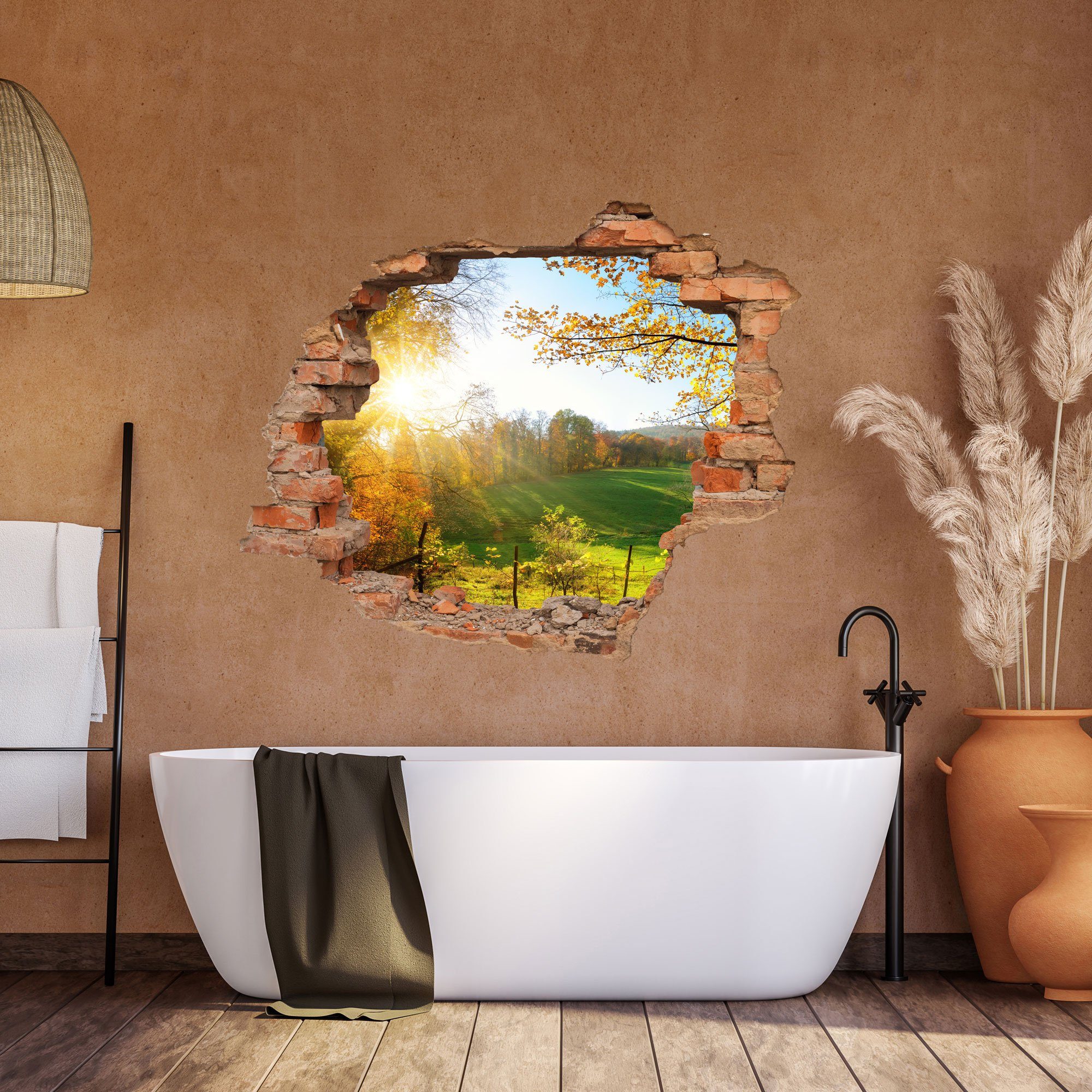 WallSpirit Wandtattoo Wanddurchbruch "Waldlichtung", Selbstklebend, rücksta günstig online kaufen
