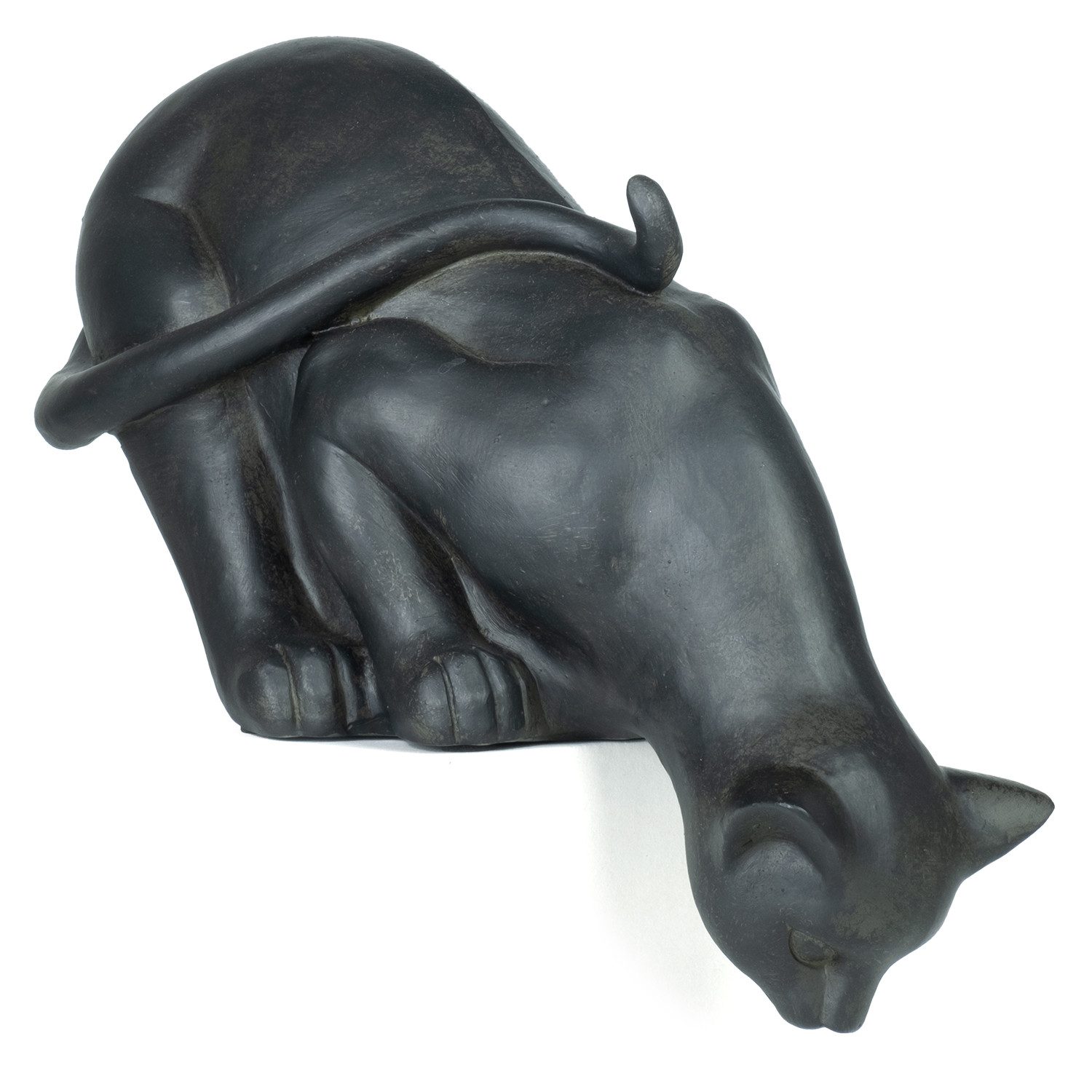 Moritz Dekofigur Kantenhocker Katze 26 cm, Polyresin Figuren Deko Geschenk günstig online kaufen