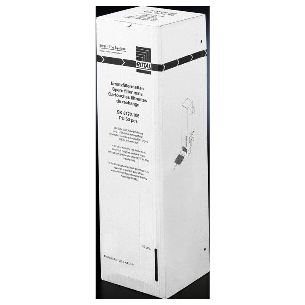 Gehäuselüfter Rittal SK 3172.105 Ersatz-Filtermatte (B x H x T) 221 x 221 x 17 mm