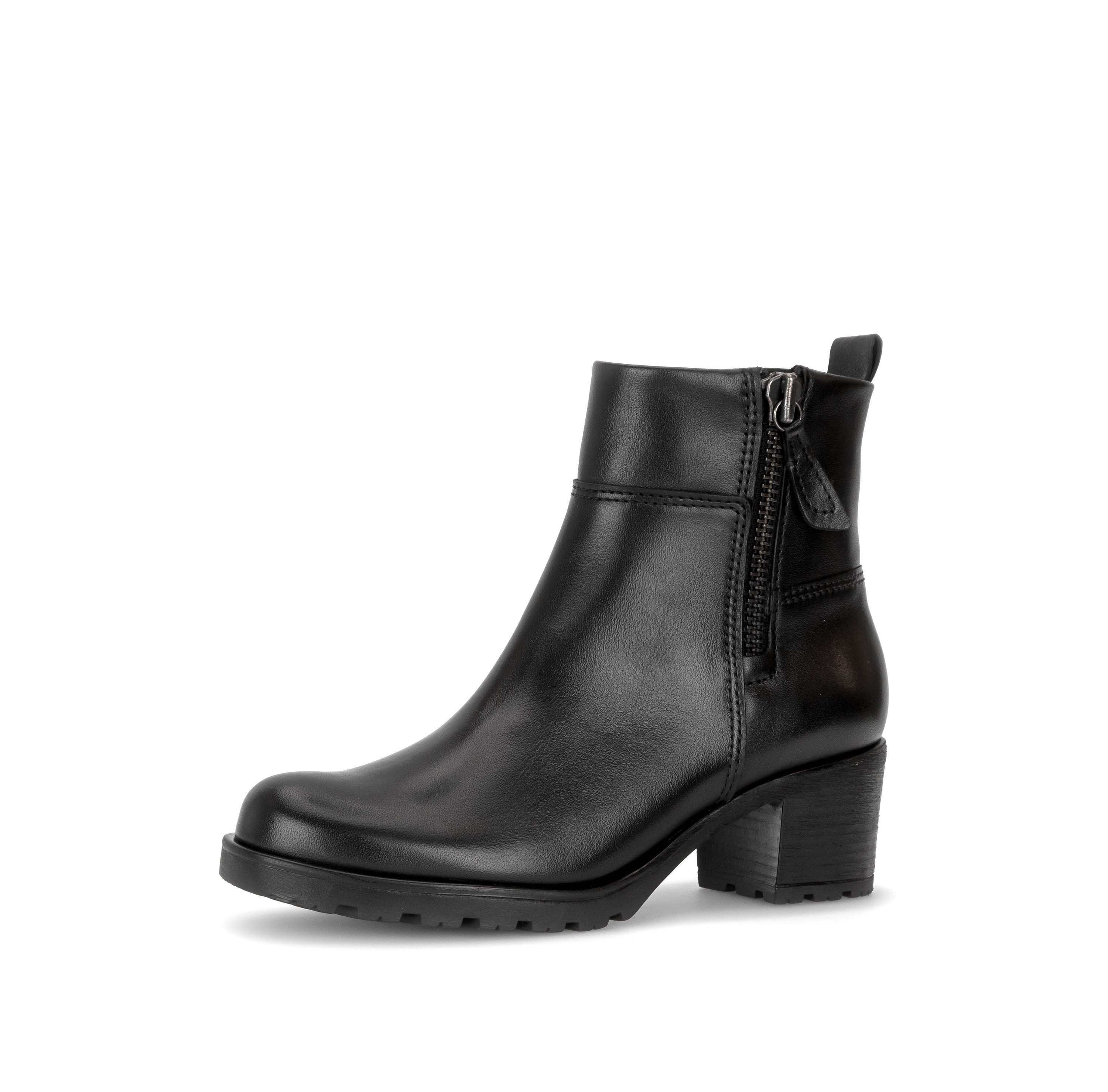 Gabor Stiefelette Blockabsatz, Boots mit Zierreißverschluss, Bequemweite G (weit)