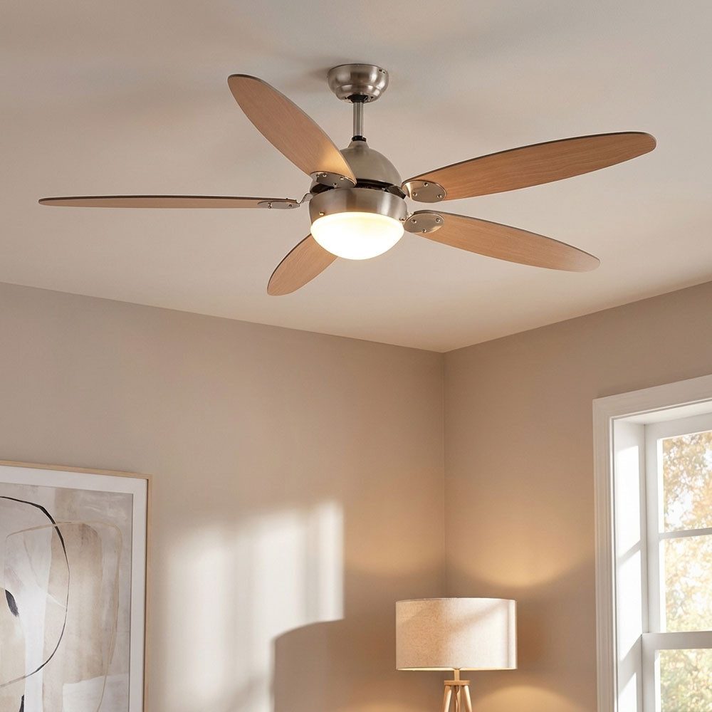 GLOBO LIGHTING Deckenventilator, LED Deckenventilator mit Beleuchtung Sommer Winter Flügel wendbar