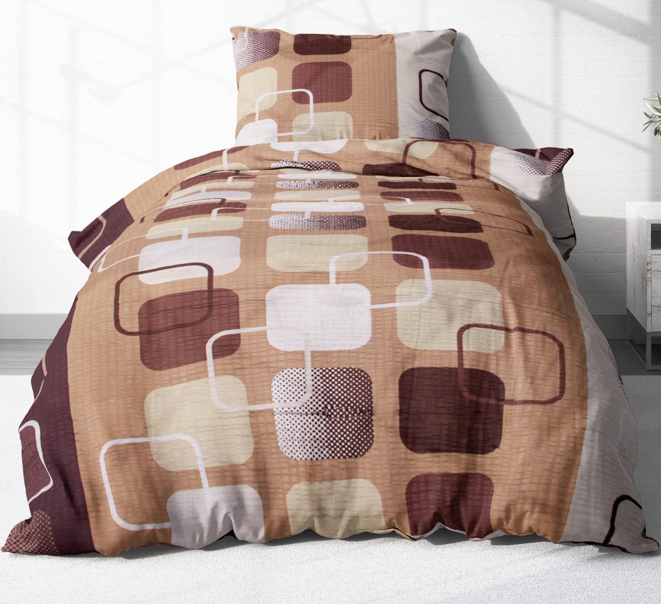 Heubergshop Bettwäsche, Seersucker, 2 teilig, 135x200cm günstig online kaufen