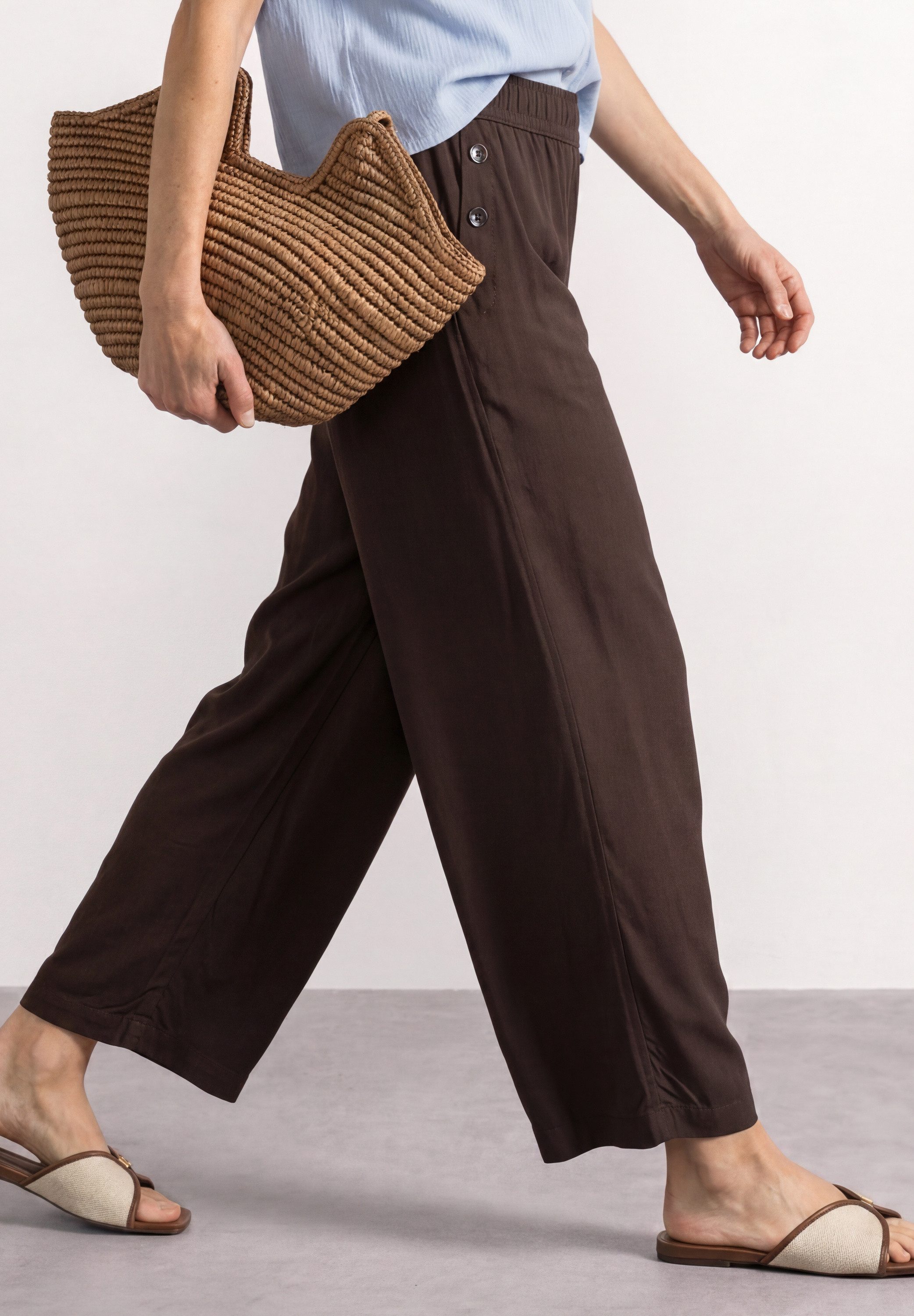 STREET ONE Stoffhose mit Wide Legs