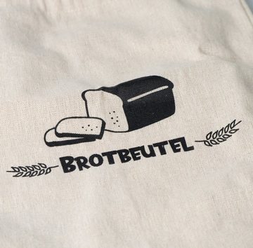 Hotzenbox Brottasche Hotzenbeutel Brotbeutel Set aus Leinen - 3 Stück Leinenbeutel, (1-tlg)
