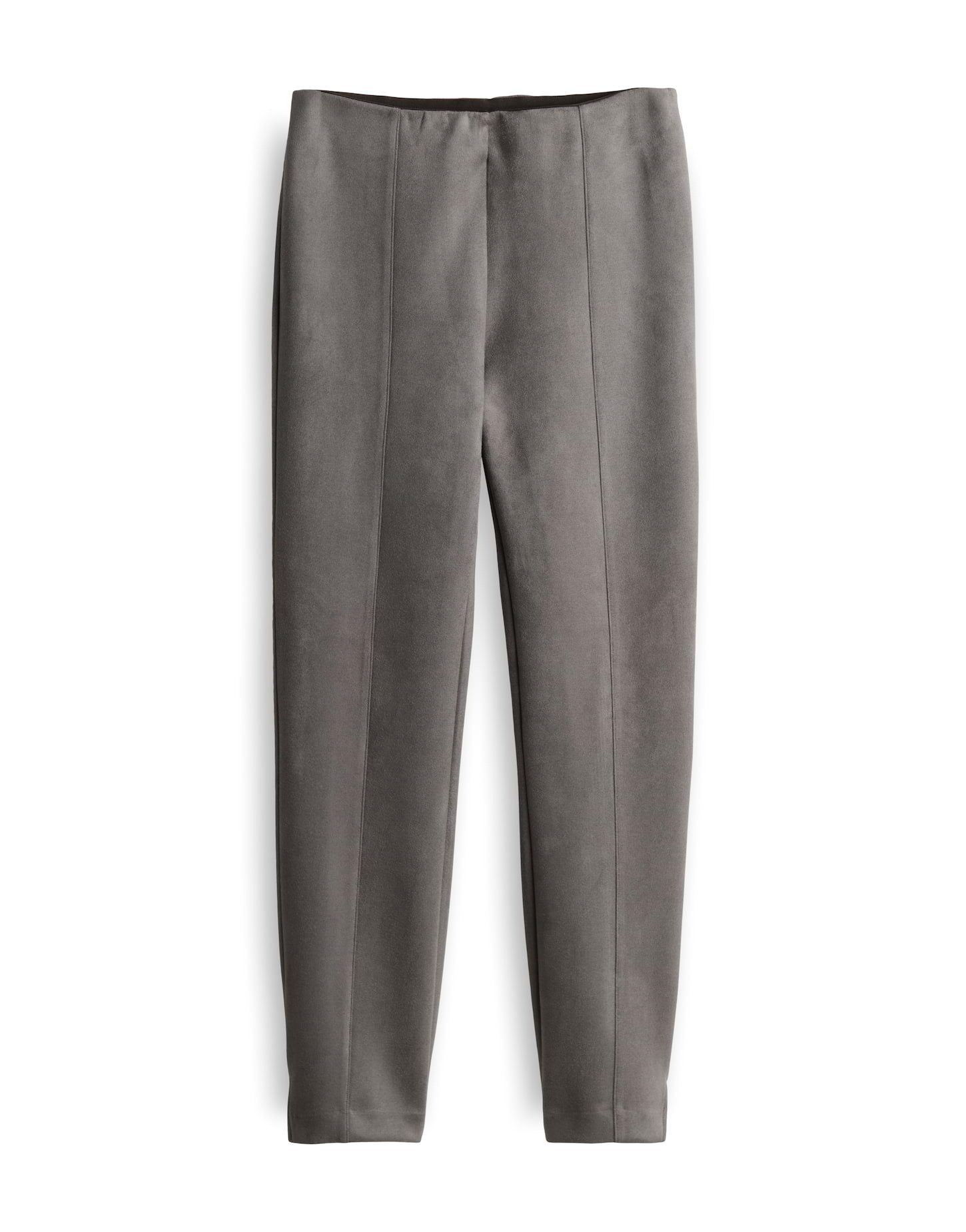 OPUS Schlupfhose Elvina night Gerader Beinverlauf mit samtiger Veloursoptik und Biesendetail – Bild 2 von 5