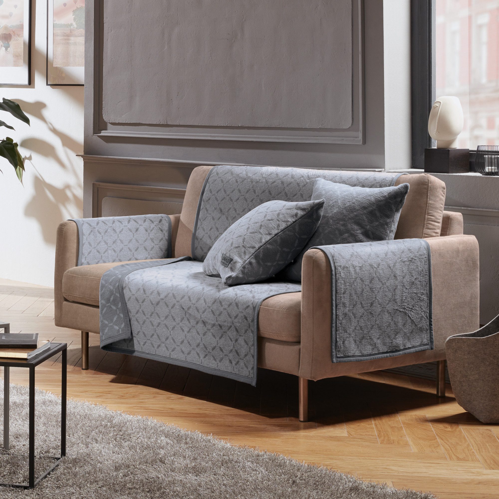 LOOKS by Wolfgang Joop Sesselschoner Sessel- und Sofaschoner, Baumwollmischung Uni